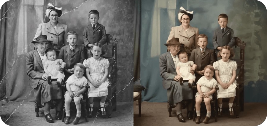 An example of Photo Restore